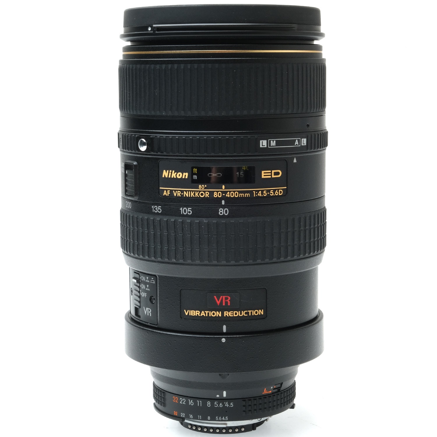 Nikon 80-400mm f4.5-5.6 VR, Case US423738