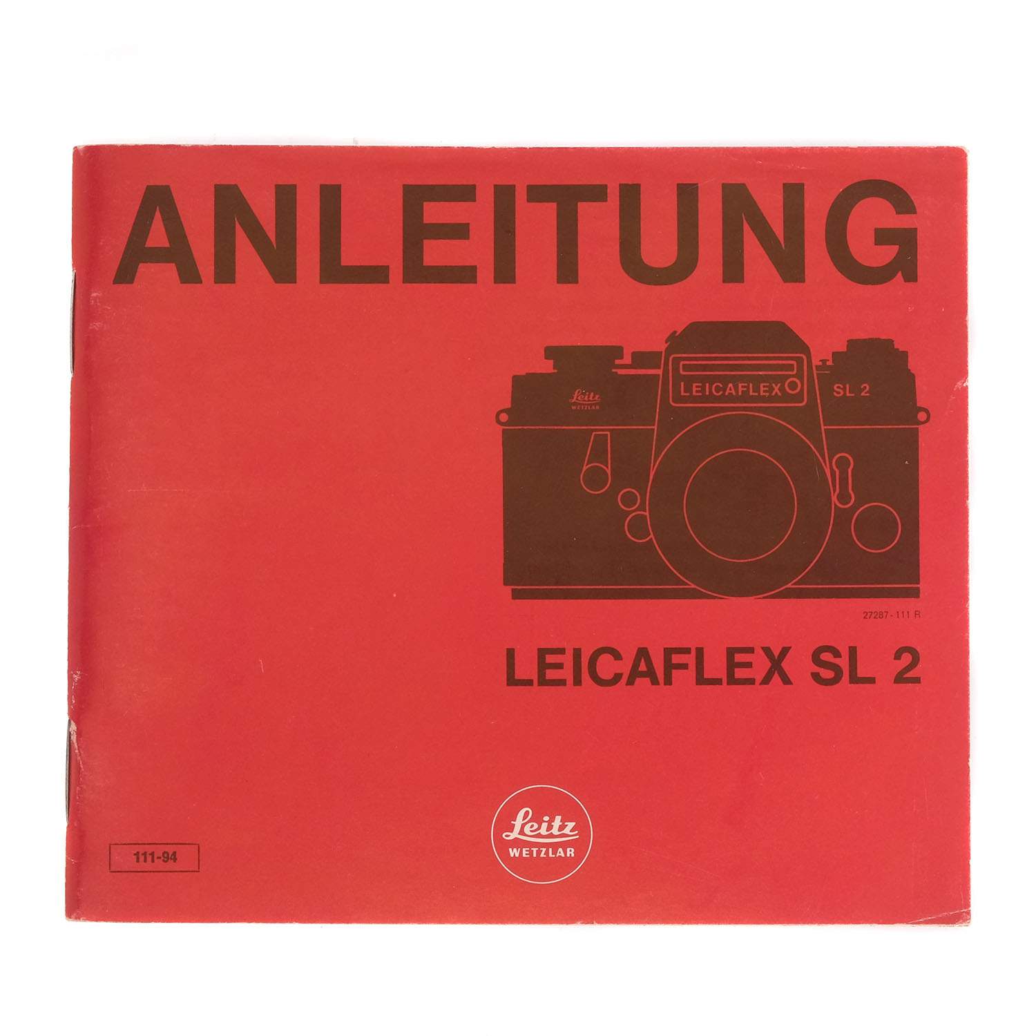 Leica Instruction Manual Leicaflex SL 2 #2 (9+)