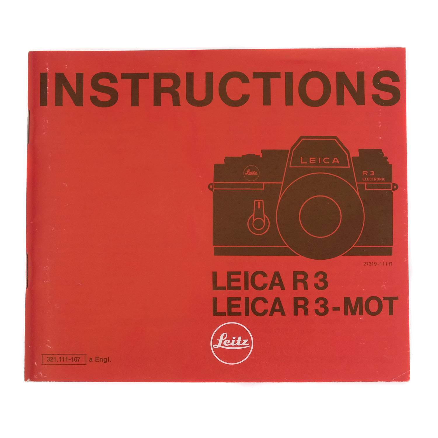 Leica Instruction Manual R3, R3-MOT (9+)